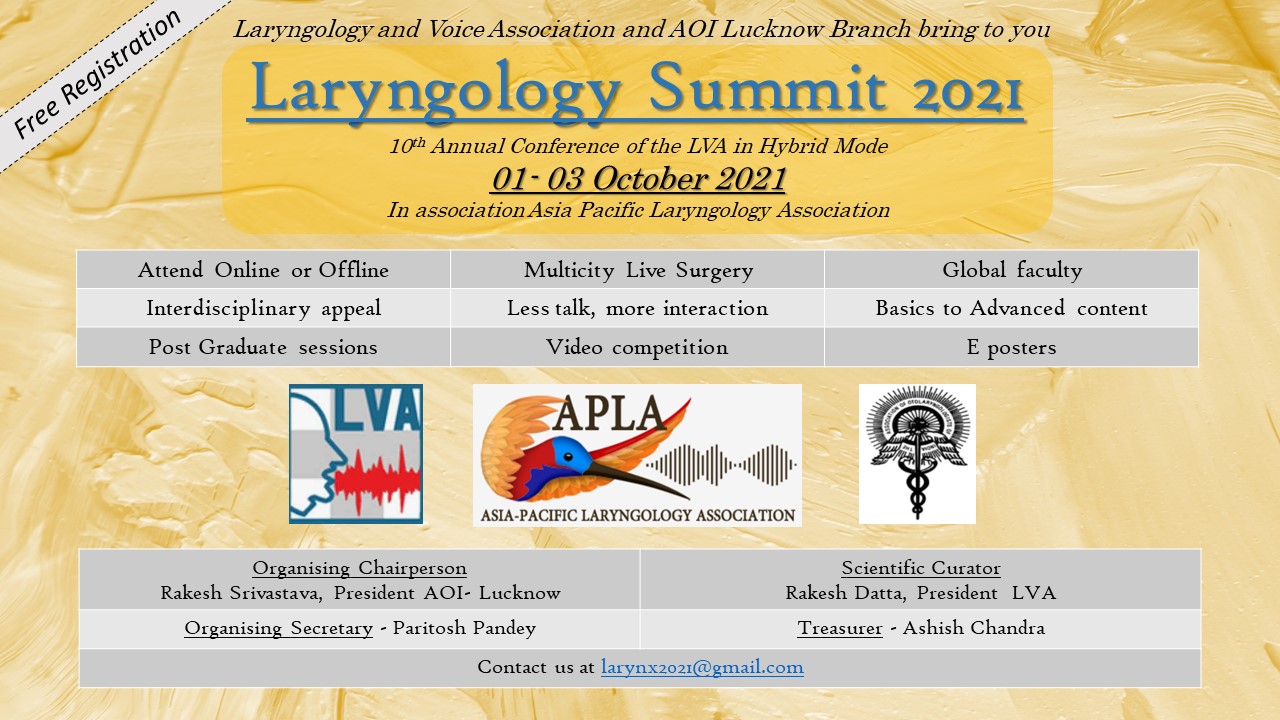 You are currently viewing Laryngology Summit 2021 – Updates